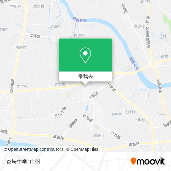 杏坛中学地图