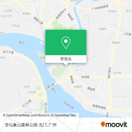 杏坛象山森林公园-北门地图