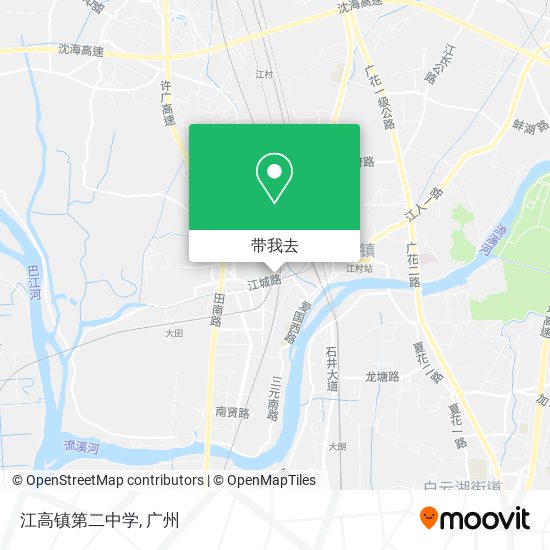 江高镇第二中学地图