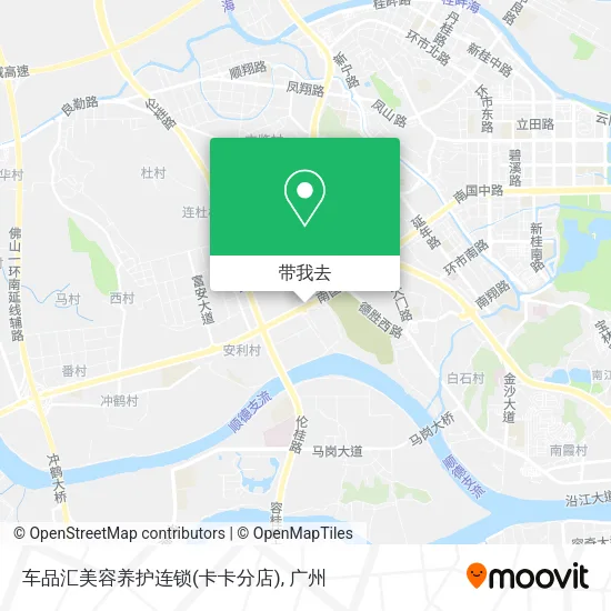车品汇美容养护连锁(卡卡分店)地图