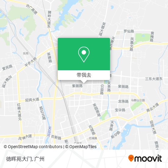 德晖苑大门地图