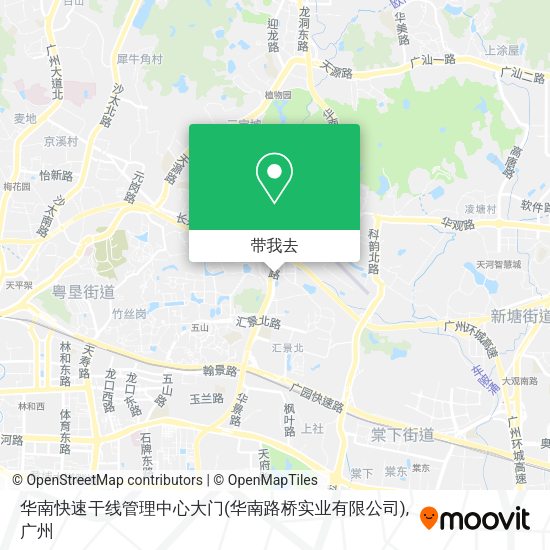 华南快速干线管理中心大门(华南路桥实业有限公司)地图