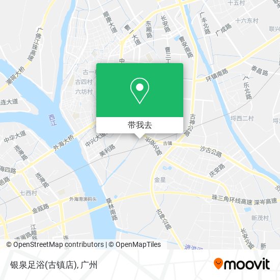 银泉足浴(古镇店)地图