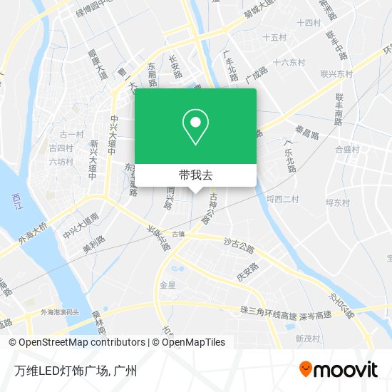 万维LED灯饰广场地图