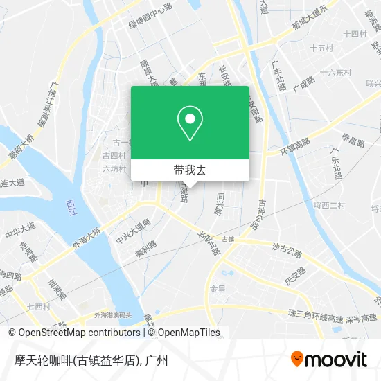 摩天轮咖啡(古镇益华店)地图