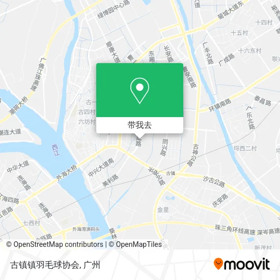 古镇镇羽毛球协会地图