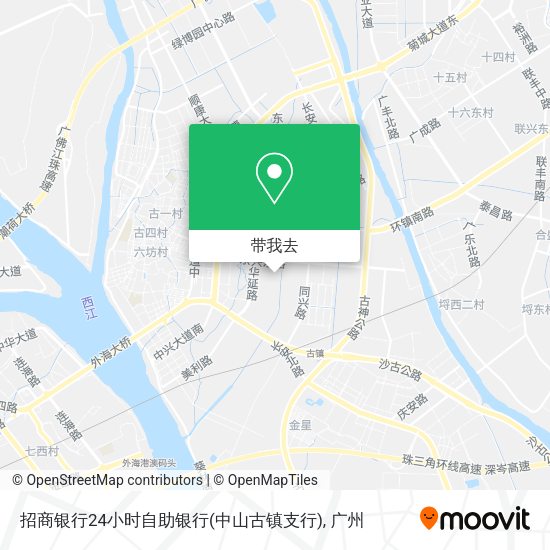 招商银行24小时自助银行(中山古镇支行)地图