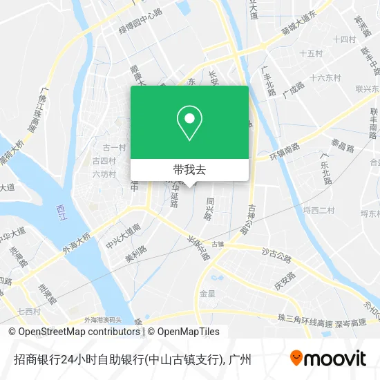 招商银行24小时自助银行(中山古镇支行)地图