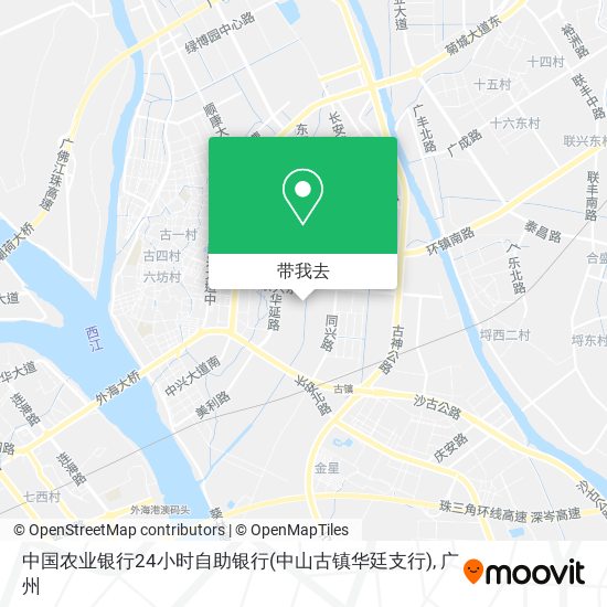 中国农业银行24小时自助银行(中山古镇华廷支行)地图
