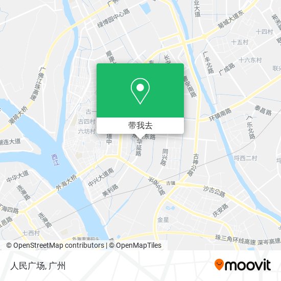 人民广场地图