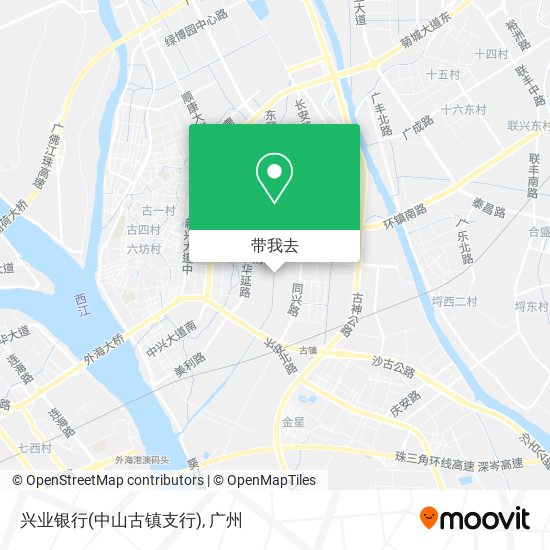 兴业银行(中山古镇支行)地图