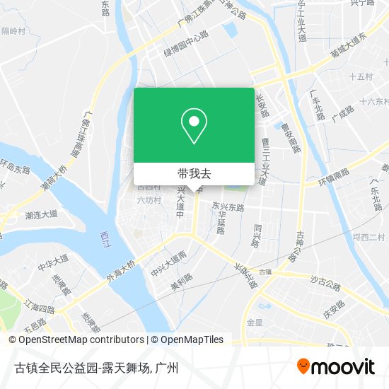 古镇全民公益园-露天舞场地图