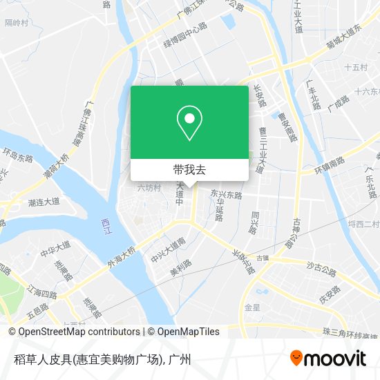 稻草人皮具(惠宜美购物广场)地图