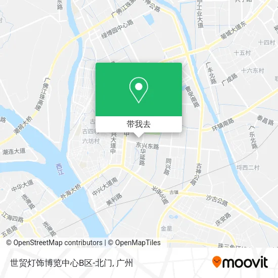世贸灯饰博览中心B区-北门地图