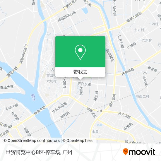 世贸博览中心B区-停车场地图