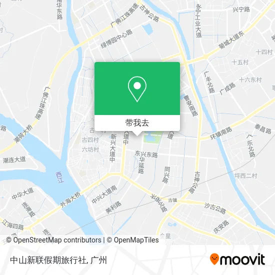 中山新联假期旅行社地图