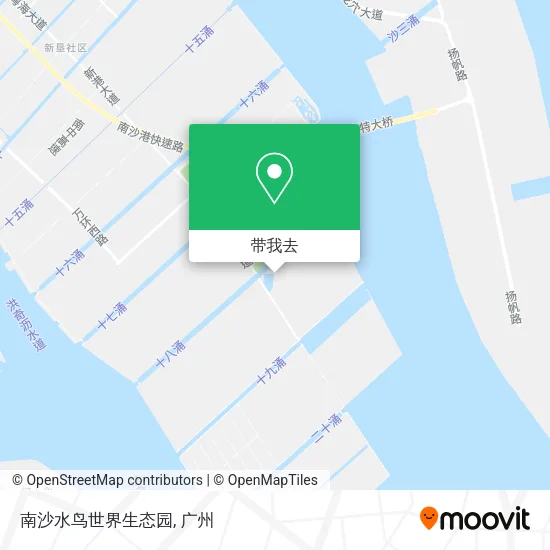 南沙水鸟世界生态园地图