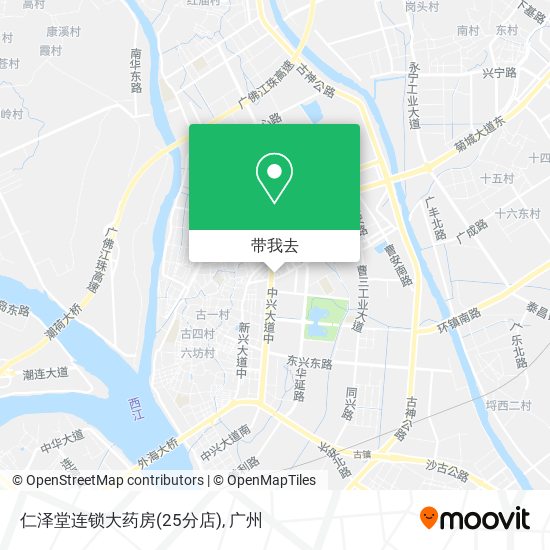 仁泽堂连锁大药房(25分店)地图