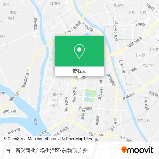 古一新兴商业广场生活区-东南门地图