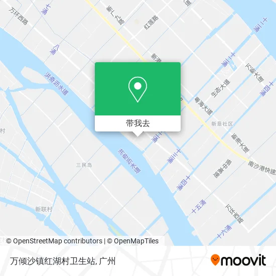 万倾沙镇红湖村卫生站地图