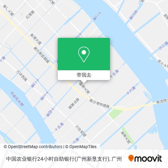 中国农业银行24小时自助银行(广州新垦支行)地图