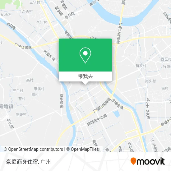 豪庭商务住宿地图