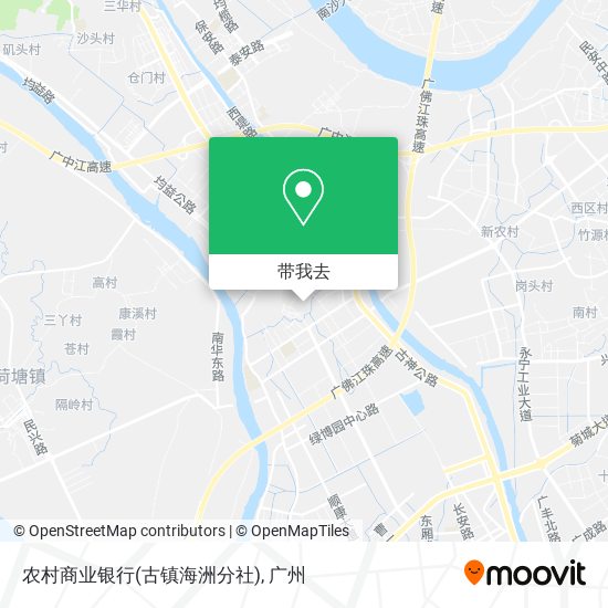 农村商业银行(古镇海洲分社)地图