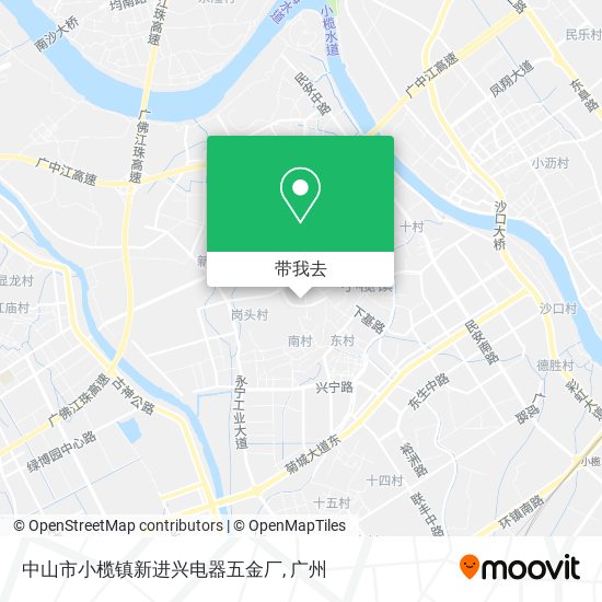 中山市小榄镇新进兴电器五金厂地图