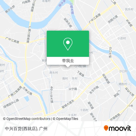 中兴百货(西就店)地图