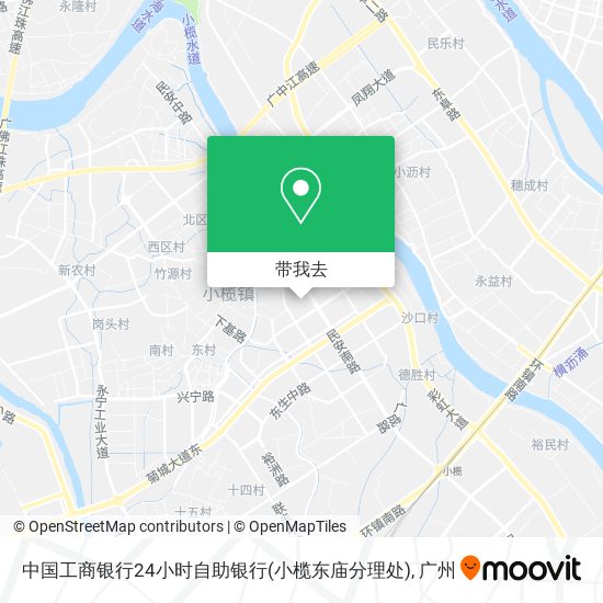 中国工商银行24小时自助银行(小榄东庙分理处)地图