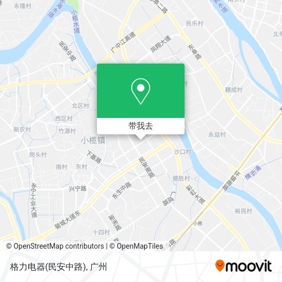 格力电器(民安中路)地图