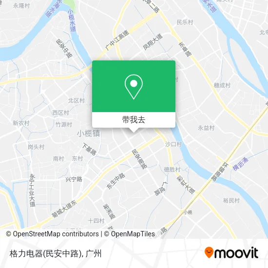 格力电器(民安中路)地图