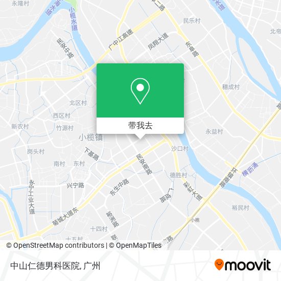 中山仁德男科医院地图