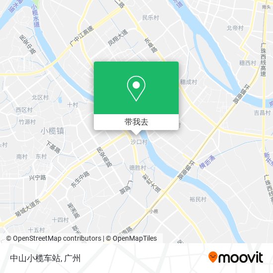 中山小榄车站地图