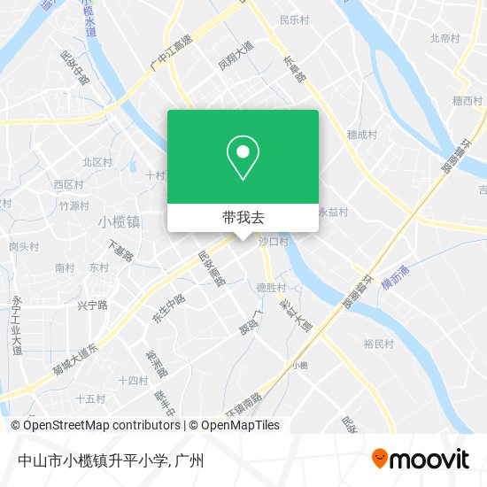 中山市小榄镇升平小学地图