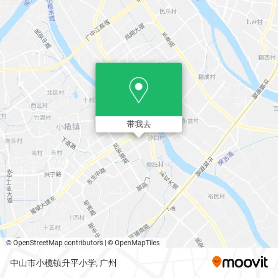 中山市小榄镇升平小学地图