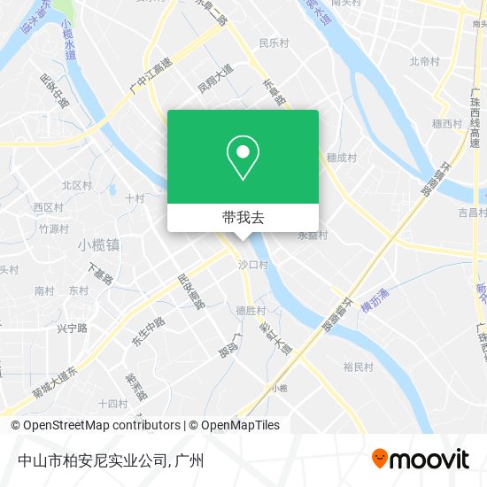 中山市柏安尼实业公司地图