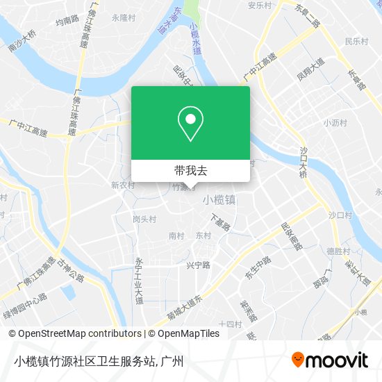 小榄镇竹源社区卫生服务站地图