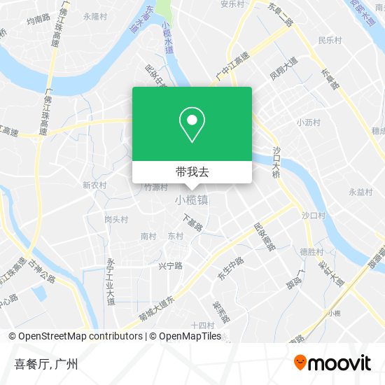 喜餐厅地图