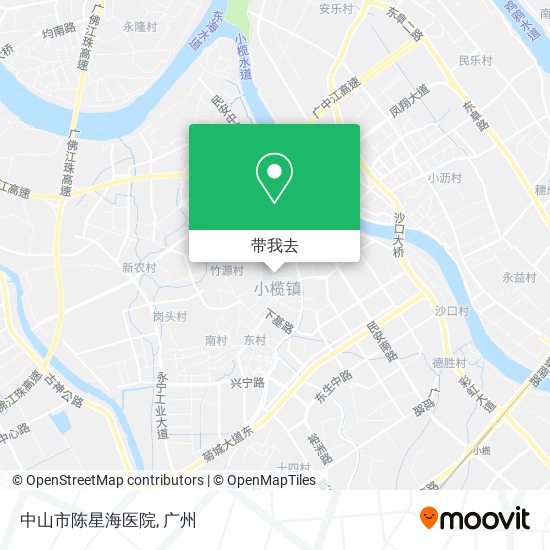 中山市陈星海医院地图