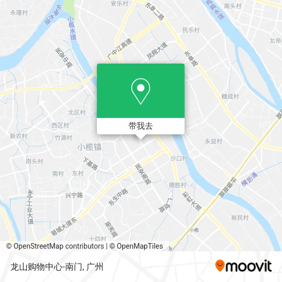 龙山购物中心-南门地图