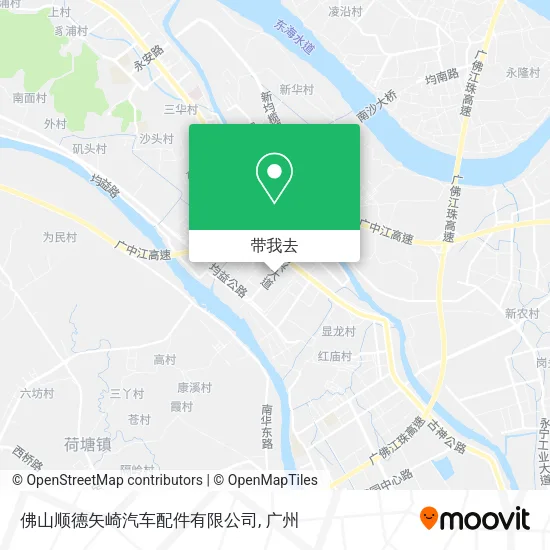 佛山顺德矢崎汽车配件有限公司地图