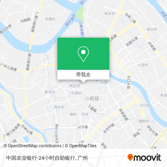 中国农业银行-24小时自助银行地图