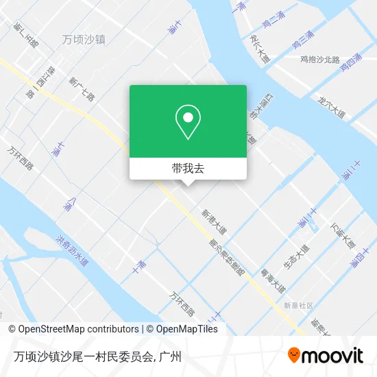 万顷沙镇沙尾一村民委员会地图