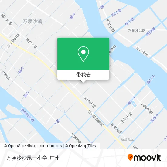万顷沙沙尾一小学地图