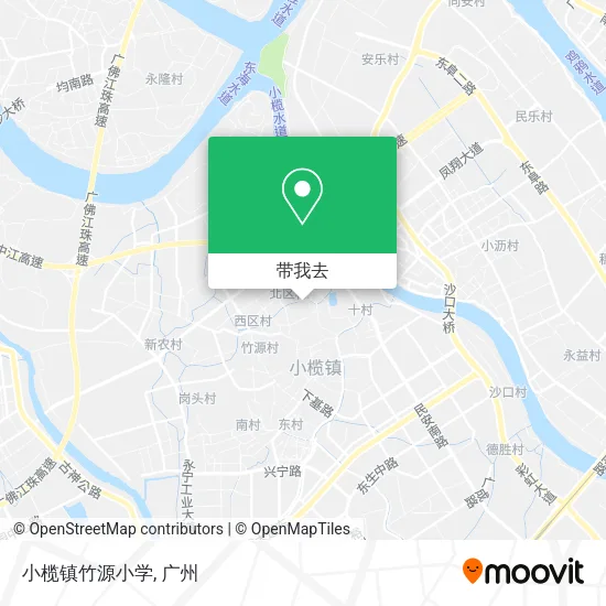 小榄镇竹源小学地图
