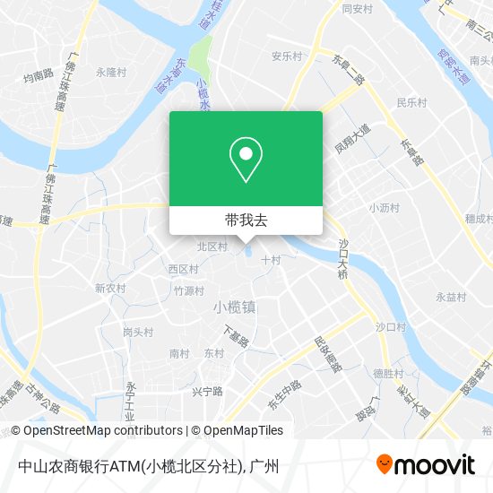 中山农商银行ATM(小榄北区分社)地图