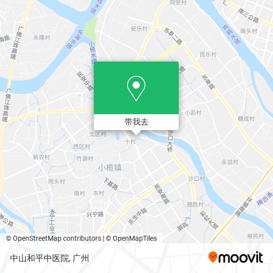 中山和平中医院地图