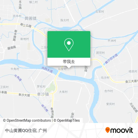 中山黄圃QQ住宿地图