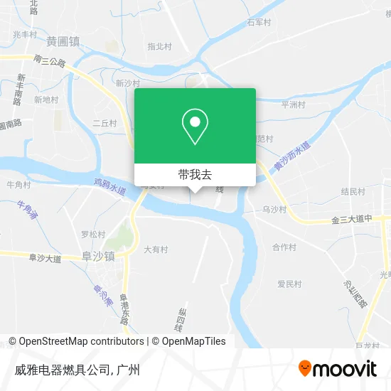 威雅电器燃具公司地图